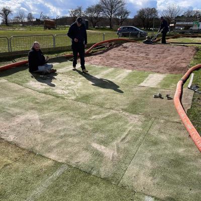 Track Work Along Side Car Park